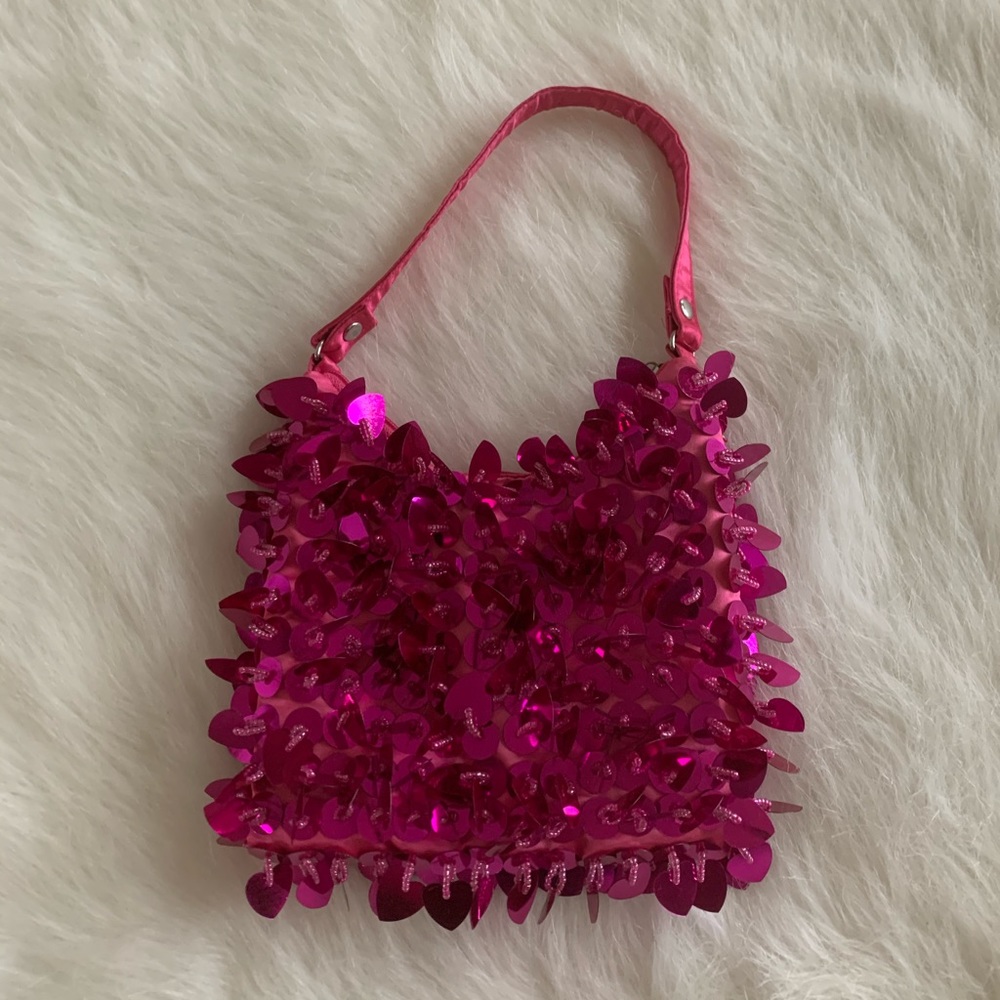 Hot Pink Sequin Mini Bag Purse